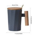 thumbnail image 3 of PATLOLLAV Coffee Mug Ceramic Mug with Wooden Handle and Lid Milk Tea Cup for Office and Home Gifts for Loved Ones, 3 of 6