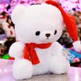 thumbnail image 3 of Pelucheria Peluche de osito navideño Blanco 28 cm, 3 of 4