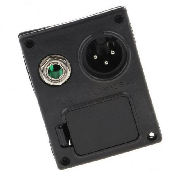 Caja de batería de pastilla EQ Sunnimix para guitarra y bajo 9V