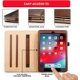 thumbnail image 5 of Claasico iPad 9.7 Case 2018/2017 (5th/6th Generation) iPad Case - Stand Folio Cover Case for Apple i Pad 9.7 inch, Premium PU Leather Business Slim Folding, Coffee, 5 of 7