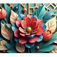 thumbnail image 4 of Floral Design Background Banner Party Decorations Backdrop for Garden Parties Outdoor Celebrations Spring Events and Photo Shoots, 4 of 4