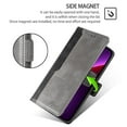 thumbnail image 5 of Pour Transsion Infinix Hot 40i Étui en Cuir Double Couleur Support Rabattable Couverture de Téléphone Intelligent - Noir+gris, 5 of 5