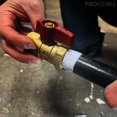 thumbnail image 4 of [5-Pack] PROCURU 1/2-Inch FIP Straight Gas Ball Valve, Rust Resistant Brass, Quarter-Turn On/Off, CSA Certified, 4 of 4