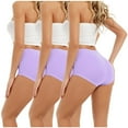 thumbnail image 2 of KTMKH 3 Pack Women High Waist Tummy Control Panties Underwear Shapewear Brief Panties, 2 of 2