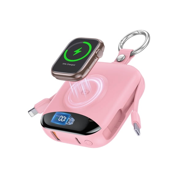 Cargador portátil citicr de 10000 mAh y carga rápida de 22,5 W, color rosa