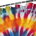 thumbnail image 3 of Colorful Rainbow Tie Dye Spiral Pattern Shower Curtain 84"x72" ,Bathroom Decorative Shower Curtains Set with 12 Hooks,Modern Waterproof Washable Shower Curtain, 3 of 6