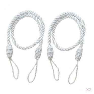 Silky Rope Classic Tassel Curtain Tie Backs – Pair (Art 3009, Choose Your Color)