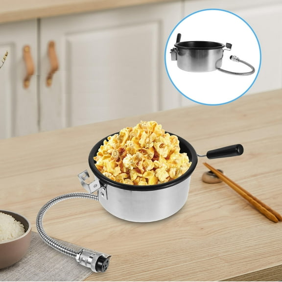Homoyoyo Commercial Popcorn Maker Parts Aluminum Kettle Pot Nonstick Coating 1Pack