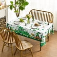 thumbnail image 2 of St. Patrick''s Day Rectangular Tablecloth 52×70 Inch, Buffalo Plaid Shamrock Trucks Washable Table Cover for Party Picnic Dinner Decor, 2 of 6