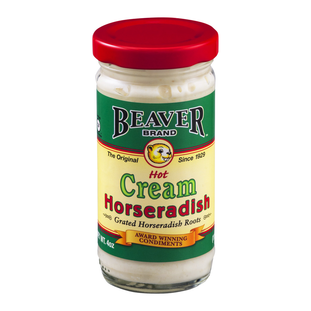 Beaver Brand Hot Cream Horseradish, 4.0 OZ by Beaverton Foods, Inc.
