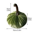 thumbnail image 2 of For Fall Halloween Thanksgiving With Exquisite Craftsmanship Simulation Decoration Mini 1 Pc Artificial Velvet Pumpkin, 2 of 5