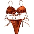 thumbnail image 1 of Maillot de Bain Bikini Triangle à Volants Froncé, 1 of 5