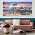 thumbnail image 2 of A&E Bath and Shower Lakehouse 30x60 Fabric Hand Painted Landscape in Multi-Color, 2 of 2