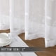 thumbnail image 4 of Tollpiz Cortinas Cortas De Hojas Transparentes Con Bordado De Hojas Blancas, Cortinas De Dormitorio Con Bolsillo Para Barra, Cortinas De Gasa De Lino Sintético Con Hojas Bordadas Para Sala De Estar, 5, 4 of 5