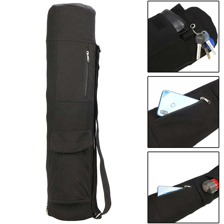 YMH Portable Gym Fitness Exercise Yoga Mat Zipper Storage Bag with