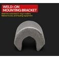 thumbnail image 6 of 20 pack 1/2" Heavy Duty Weld-On Extended Forged D Ring w/ Mounting Brackets - 11000 lbs Bracking Strength - Tie Down Anchor D-Ring for Trailer, Truck Cargo, RV, ATV Tiedowns, 6 of 11