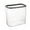Clear, variant on Kitchen Trash Can, Step-On Garbage Can with Lid, Tall Kitchen & Bathroom Trash Can, Small Office Waste Bin, Black - Xuniizn
