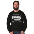 thumbnail image 5 of What An Awesome Grandpa Looks Like Men's Crewneck Sweatshirt Brisco Brands M, 5 of 6