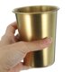 thumbnail image 3 of Xiao Hua Juego de 4 vasos de cerveza de acero inoxidable para vino, café, té y bebidas frías, vaso de agua fría de una sola capa para acampar al aire libre, dorado, 500 ml, 3 of 5