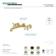 thumbnail image 6 of Kingston Brass English Country Roman Tub Faucets With Brushed Brass KS7027AX, 6 of 6