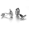 thumbnail image 4 of Camisa de Hombre de Boda Zulema Gemelos de Hombre Color Plata Tamaño 20 x 12 mm, 4 of 5
