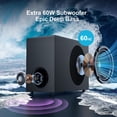 thumbnail image 4 of Assistrust Sound Bar with Subwoofer, 110W Sound Bar for Smart TV, with Deep Bass & Volume Boost & 3 Equalizer Modes, Bluetooth/AR, 4 of 7
