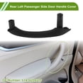 thumbnail image 2 of Cubierta de tirador de panel de puerta del lado del conductor delantero para BMW X3 F25 2010-2016, manija de puerta interior, cubierta de tirador de puerta No.51419209215, ABS negro, 1 Pc, 2 of 6