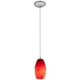 thumbnail image 6 of Access Lighting  Merlot Steel LED Cord Pendant, Red Sky Shade, 6 of 6