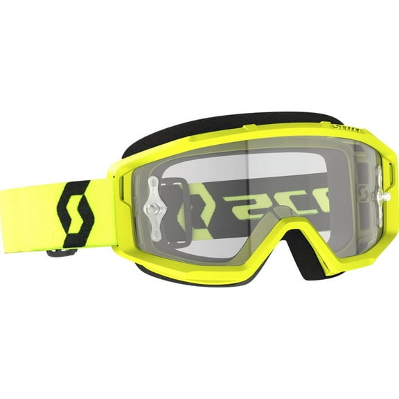 Scott Primal Clear MX Offroad Goggles Yellow/Black w/Clear Lens