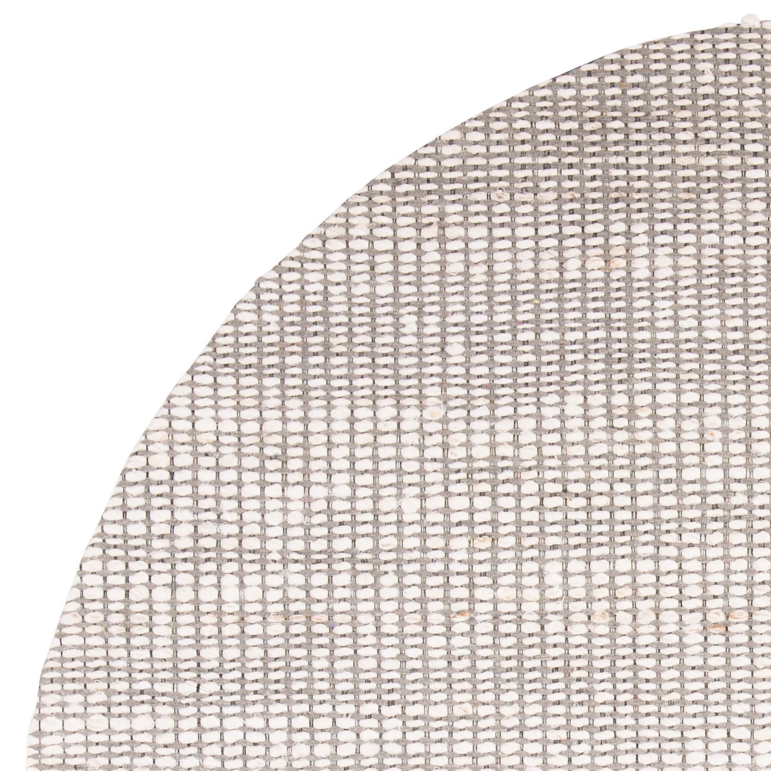 SAFAVIEH Marbella Christina Solid Area Rug, Ivory, 6' x 6' Round