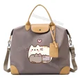 thumbnail image 3 of Pusheenes-Bolso de viaje de gran capacidad para mujer, bolsa de hombro impermeable para gimnasio, equipaje, regalo, 3 of 5