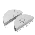 thumbnail image 2 of 2X Paper Towel Holder Stainless Steel Napkin Holder Fanshaped Organizer Container Home Dining Table Decoration, 2 of 6