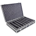 thumbnail image 1 of Fiocias Microphone Carry Case Handheld Aluminum Alloy Organizer with Sponge Compartment Protective Box And Portable Handle Buckle Suitable for Broadcasting Ro Black, 1 of 8