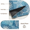 thumbnail image 6 of Non-Slip Rug Pad Rugs Summer Ocean Palm Tree Carb Rectangle Area Rugs 5x7Ft Soft Carpet Pads for Living Room Kids Room, Conch Shell on Blue Plaid, 6 of 9