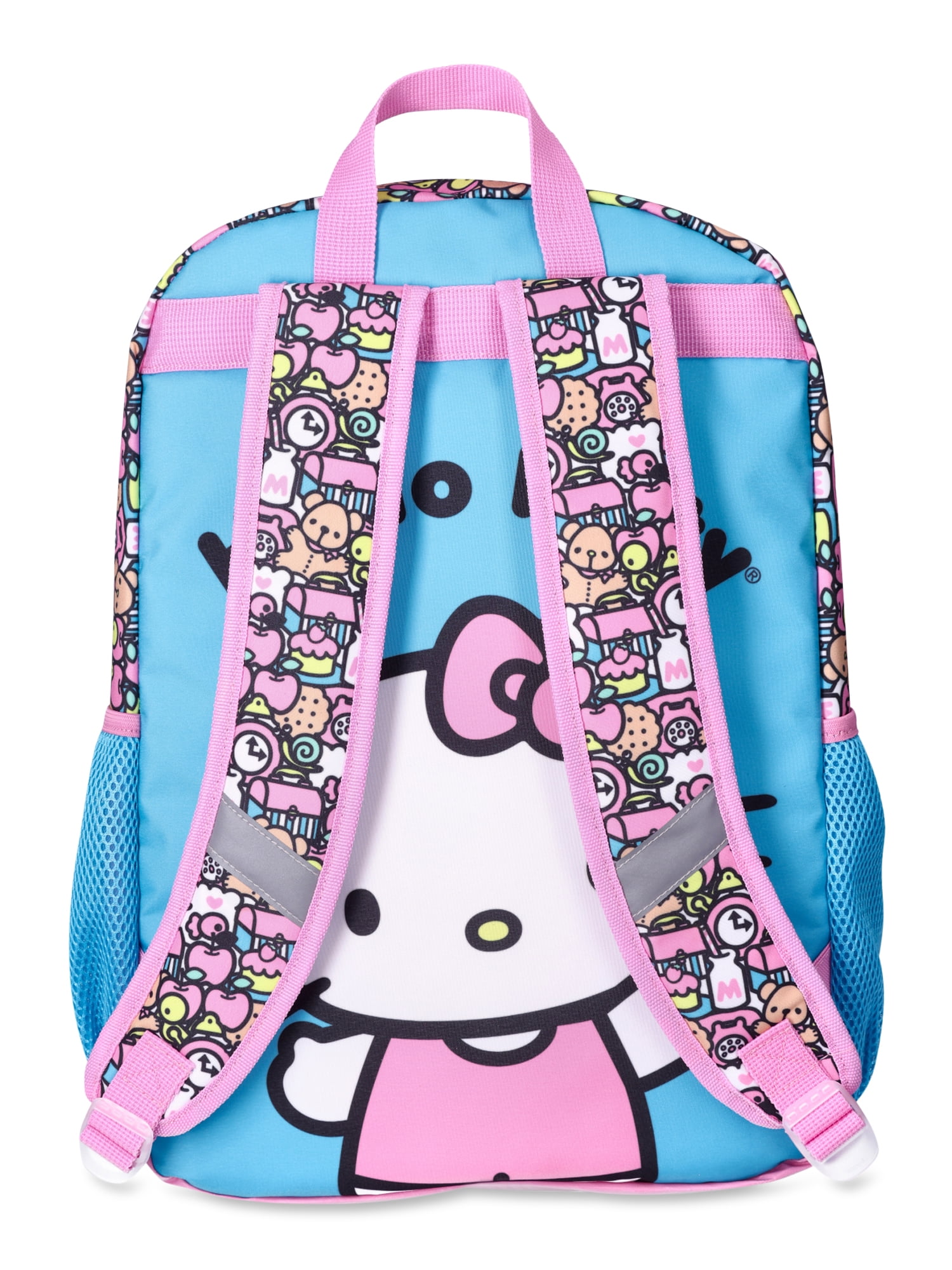 hello kitty blue bow backpack AI ACCESSORY INNOVATIONS Kawaii Backpack, 16 Allover Print with 3D Iconic Hello Kitty The sweet heart Hello Kitty Blue Quilt Mini