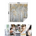 thumbnail image 5 of Cloth Napkins Set of 8 - 20x20 Inches, Yellow Grey Forest Washable Reusable Table Napkins, Grey Modern Art Oil Painting Soft & Absortbent Dining Napkin for Party Wedding Hotel Restaurant, 5 of 8