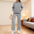 thumbnail image 5 of Sweatsuit Women Casual Comfort Sweat Set Womens Two Piece Sweatshirts Straight Leg Pants Tracksuit, 5 of 5