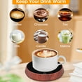 thumbnail image 3 of Coffee Mug Warmer, Cup Warmer for Desk Auto-Sensing Shut-Off, Tasse Chauffante, Mug Warmer for Coffee Milk Tea Beverage Warming, 2-Temperature Settings, Gifts for Family & Office, Wood Grain, 3 of 8