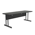 thumbnail image 2 of Correll CS2472-52 Keyboard Height 1.25 in. High Pressure Rectangular Top Computer & Training Tables, New England Driftwood - 24 x 72 in., 2 of 4