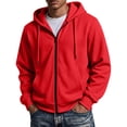 thumbnail image 2 of Hoodie for Man Casual Fashionable Long Sleeved Hooded Pocket Top Long Sleeve Zip Up Hooded Sweatshirts, 2 of 6