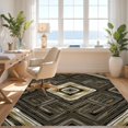thumbnail image 3 of Design&I 2'x3' Washable Accent Rug Transitional Abstract Design With Faded Distressed And Balanced Motifs for Kitchen, Pet Station, Friendly & Non-Slip Built-In Grip, 3 of 7