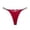 Red, variant on Women's Microfiber and Lace Thong Panties, Sizes M to XL