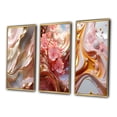 thumbnail image 3 of Designart "Gold Wave Serenity Liquid Artistry I" Abstract Shapes Framed Wall Art Set Of 3 - Gold Transitional Frame Gallery Set For Office Decor, 3 of 6