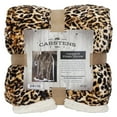 thumbnail image 4 of CARSTENS, INC. Ultra Premium Super Soft Plush Sherpa Fleece Oversized Throw Blanket 54" x 68", Leopard, 4 of 5