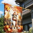 thumbnail image 3 of Happy Thanksgiving Australian Shepherd Give Thanks Fall Beanie Scarf Welcome House Flag 28x40in Double Sided Aussie Dog Lover Gifts Outdoor Decor - 00020, 3 of 5