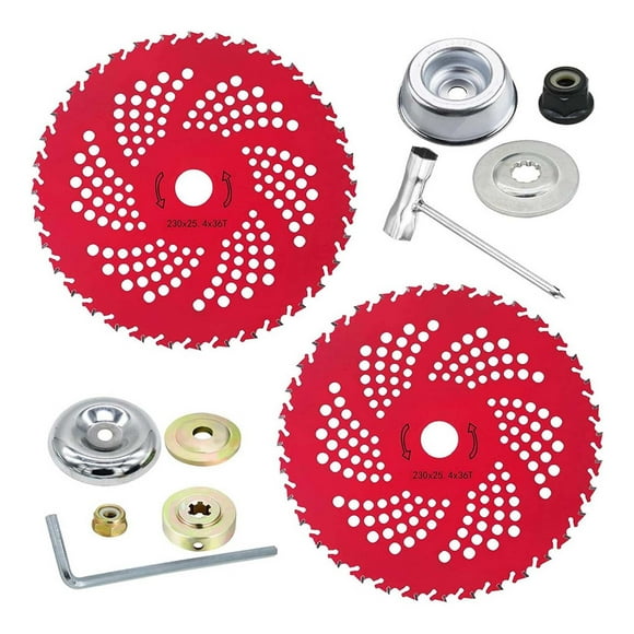 9 Inch 36 Tooth Alloy Trim Tool For Garden And Outdoor Trimming Durable Functional Brush Cutter Replacement With Universal Adapter Kit