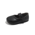 thumbnail image 4 of Gfyviroh Toddler Girl Flat Shoes Leather Princess Non-Slip Dress Shoes Soft Sole Mary Jane Lightweight Ballet Shoes, 4 of 8