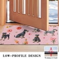 thumbnail image 3 of Schnauzer Dogs and Pioneer Flower Door Rugs,Washable Non Slip Door Mats Indoor,Decorative Door Mats,Entry Mat Indoor for Entrance,Bedroom,Kitchen,Bathroom,17"x30", 3 of 6