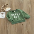 thumbnail image 2 of EIMELI Chandail à Col Rond pour Tout-Petit Garçon, Chandail à Manches Longues « Dad's Little Dude », Chandail Décontracté, Vêtements d'Automne, 2 of 7