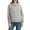 A-Light Gray42, variant on Women's Jackets Long Sleeve Asymmetric Zip Up Hoodie Jackets Loose Fit Casual Streetwear Fall Winter High Neck Warm Outerwear